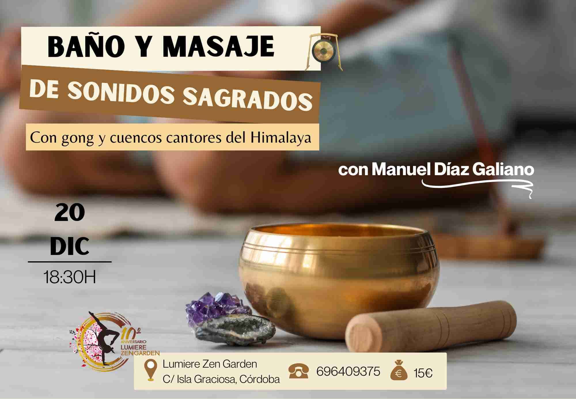 Baño y masaje de sonidos sagrados