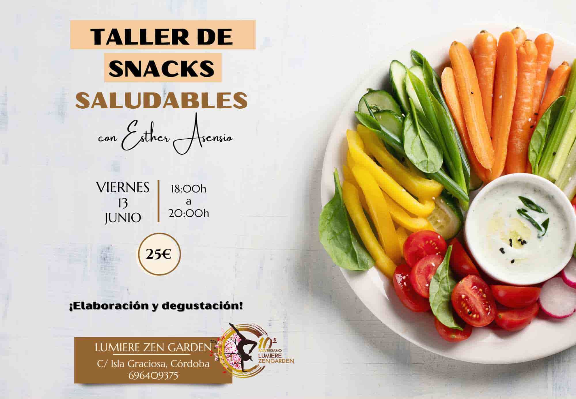 Taller de snacks saludables